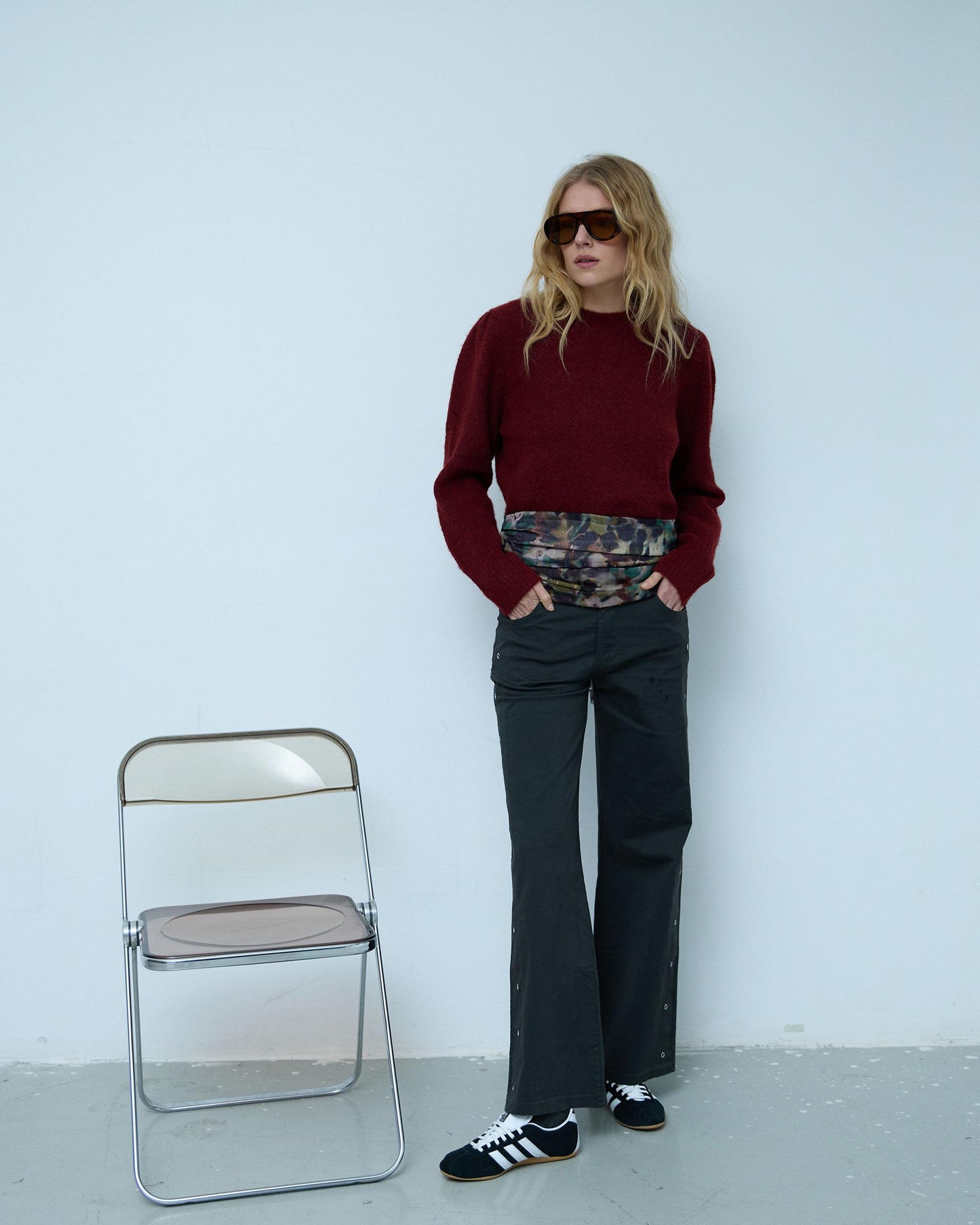 Jeans Eyelets Antracita