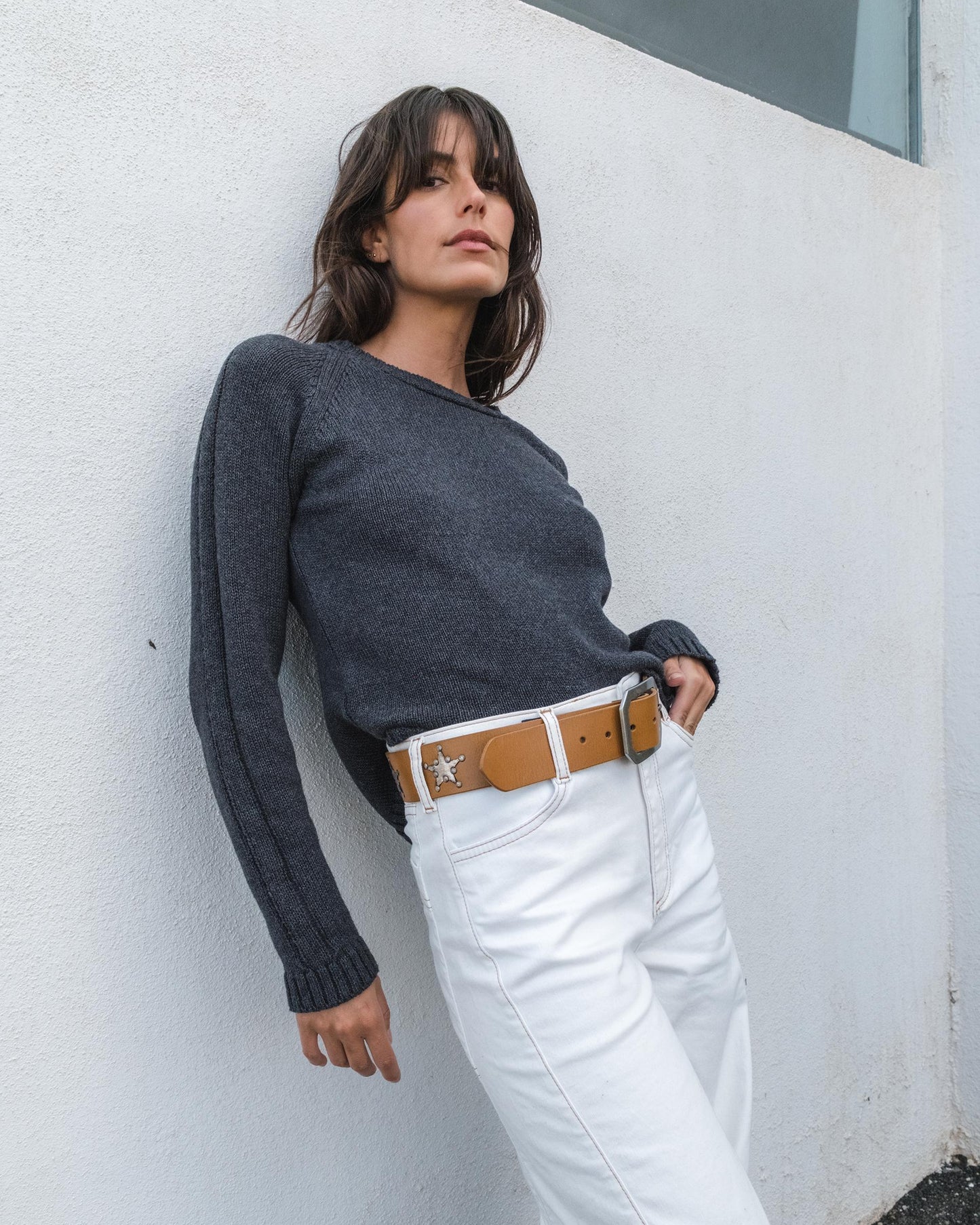 Jersey Aberturas Mangas Antracita