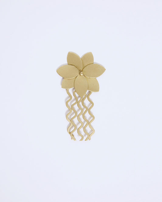 Peineta Flor Oro