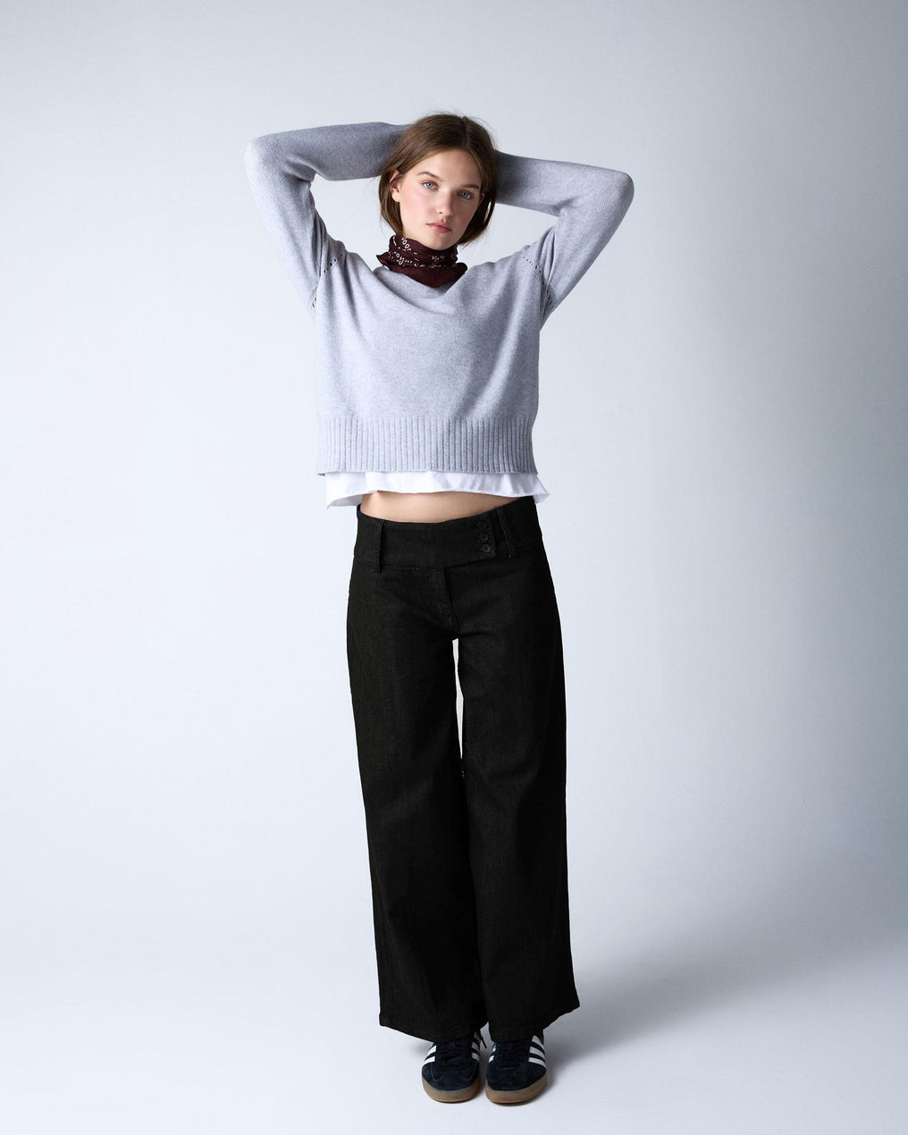 Jeans Triple Cinturilla Negro