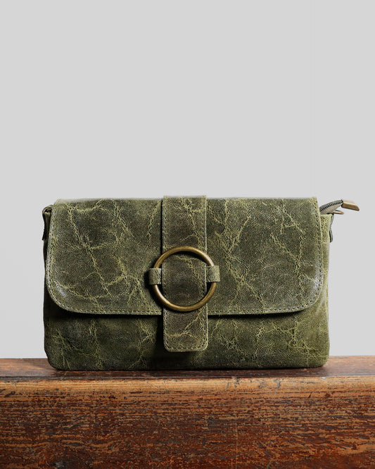 Small Green Buckle Bag
