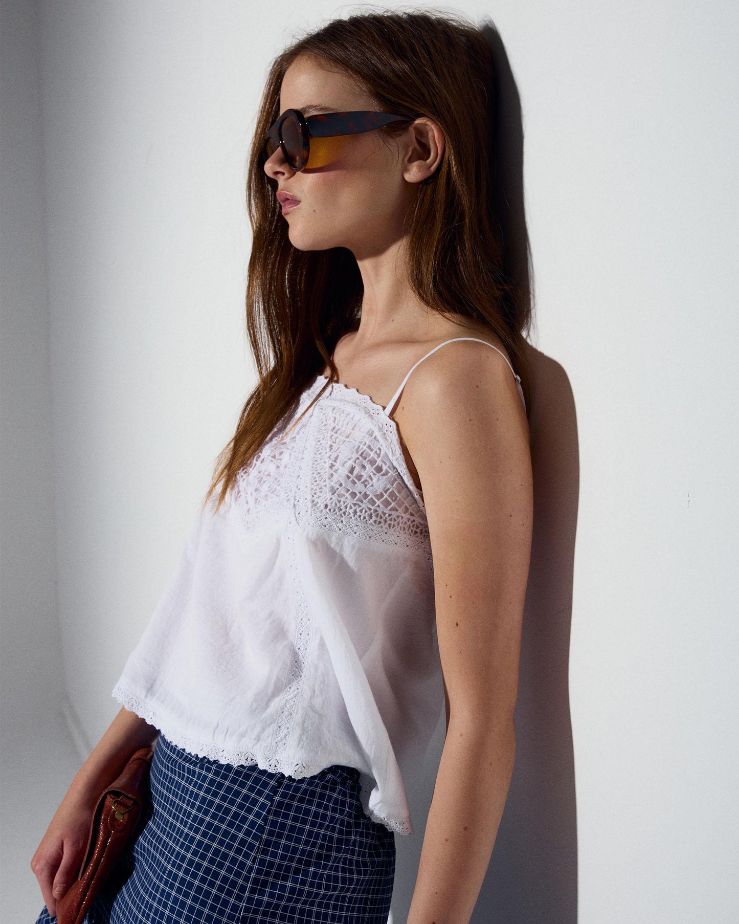 Top Lencero Encaje Blanco