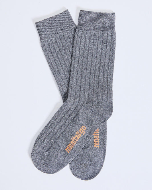 Calcetines Media Caña Lurex Antracita