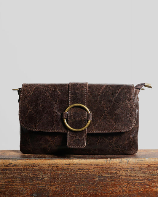 Petit Sac Marron à Boucle