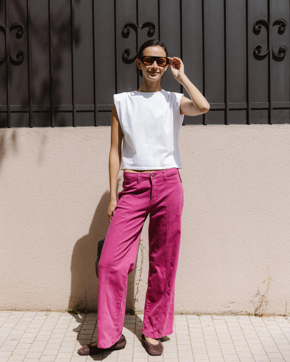 Pantalón Estrellas Traseras Fucsia