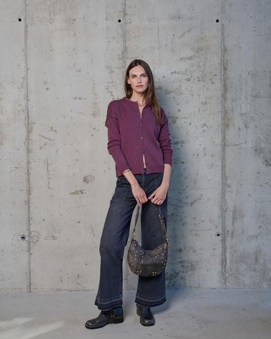 Casaco Rosa com Costura nos Ombros