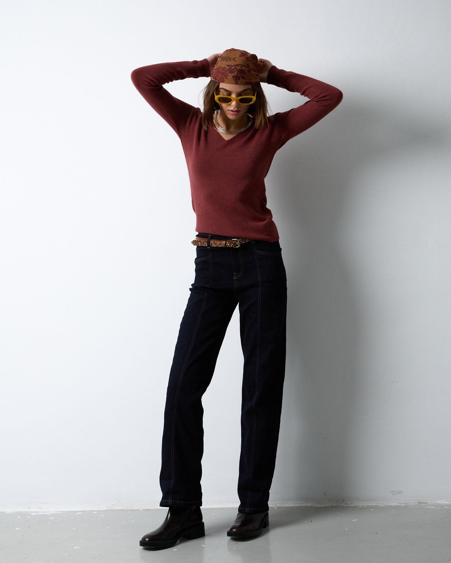 Dark Blue Straight Jeans