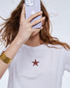 Camiseta Bordado Estrella Blanco - 1