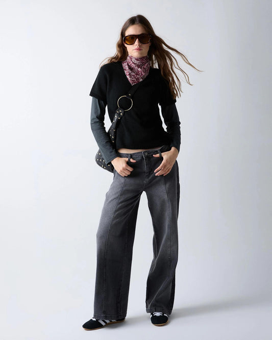 Jeans Estrellas Traseras Antracita