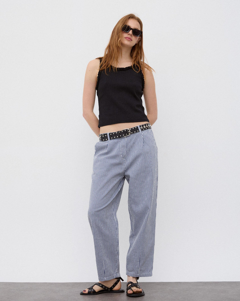 Jeans Balloon Rayas Azul