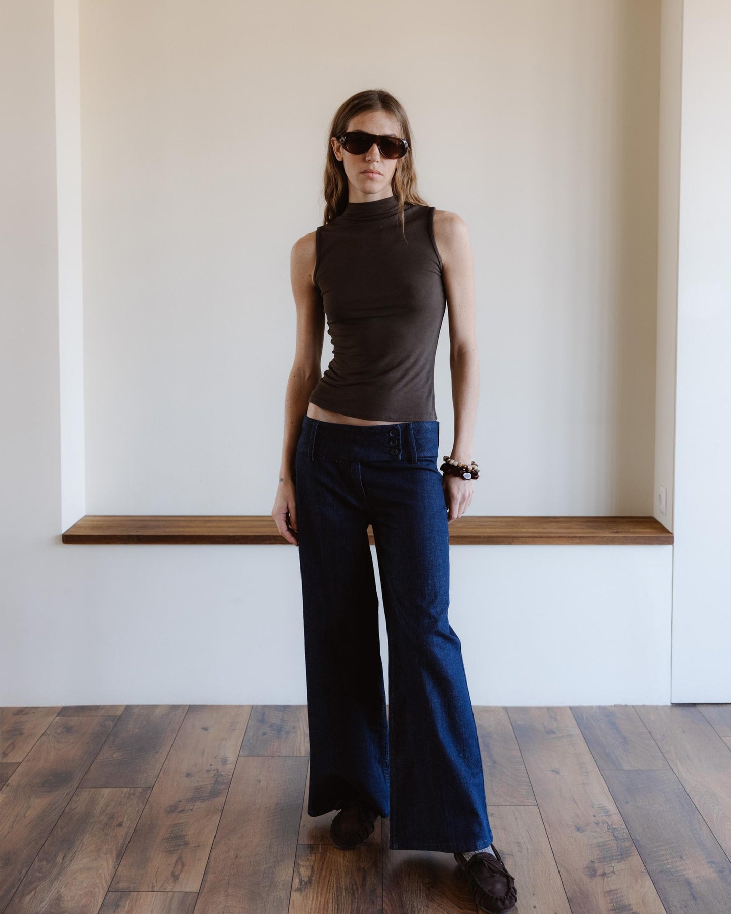 Jeans Triple Cinturilla Azul