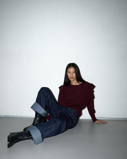 Jersey Volantes Laterales Morado