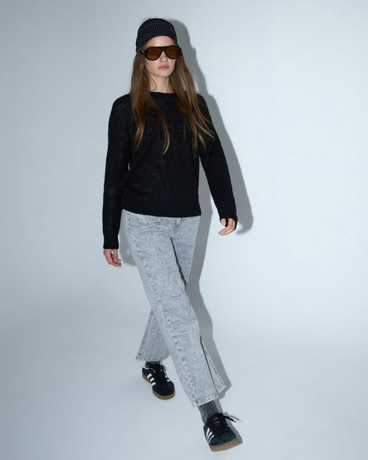 High Waisted Jeans with Pockets in Grey