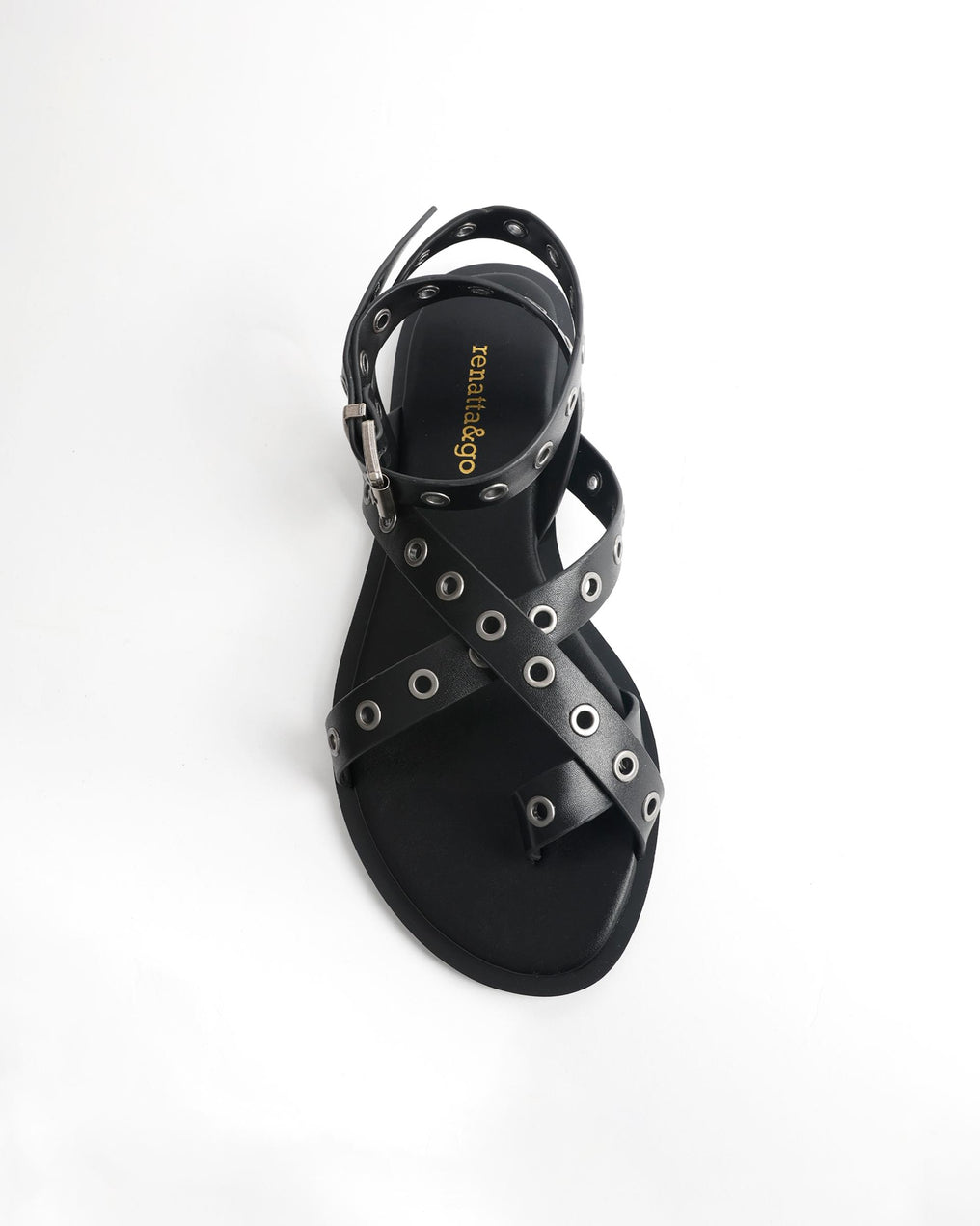 Sandalia Eyelets Negro