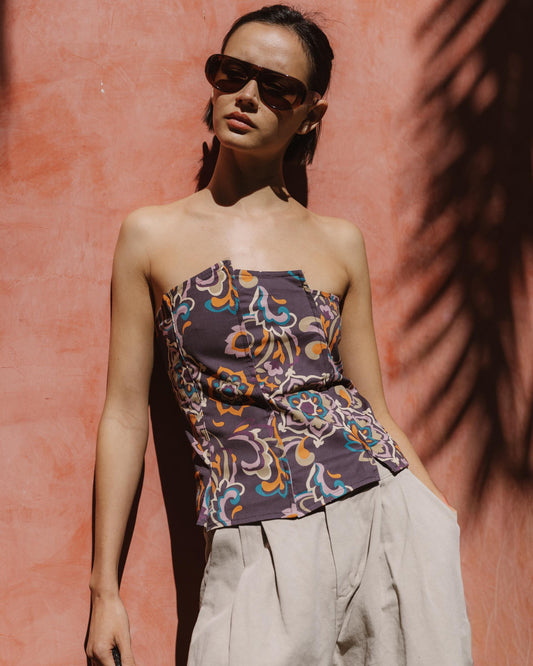 Top Corsetero Palabra De Honor Morado