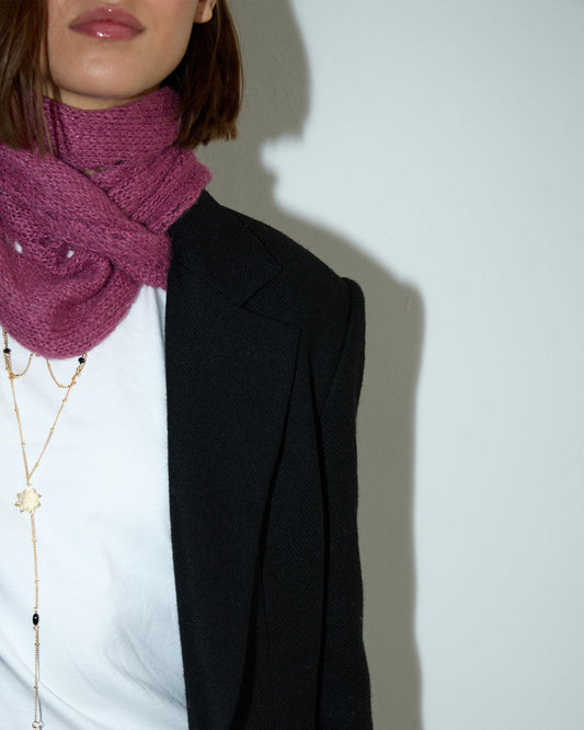 Bufanda Troquelada Rosa