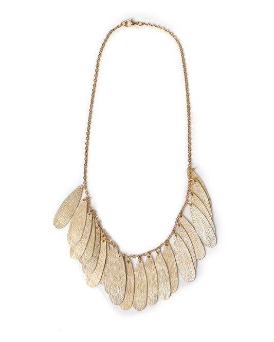 Collar Lágrimas Troquelado Oro