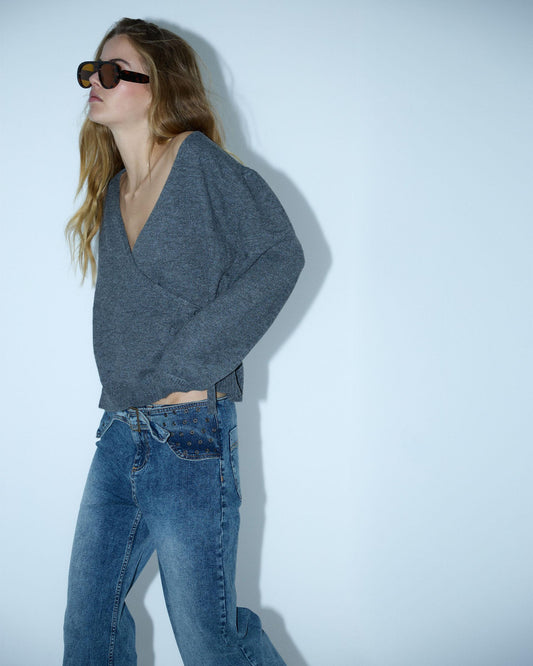 Chaqueta Cruzada Lazada Antracita