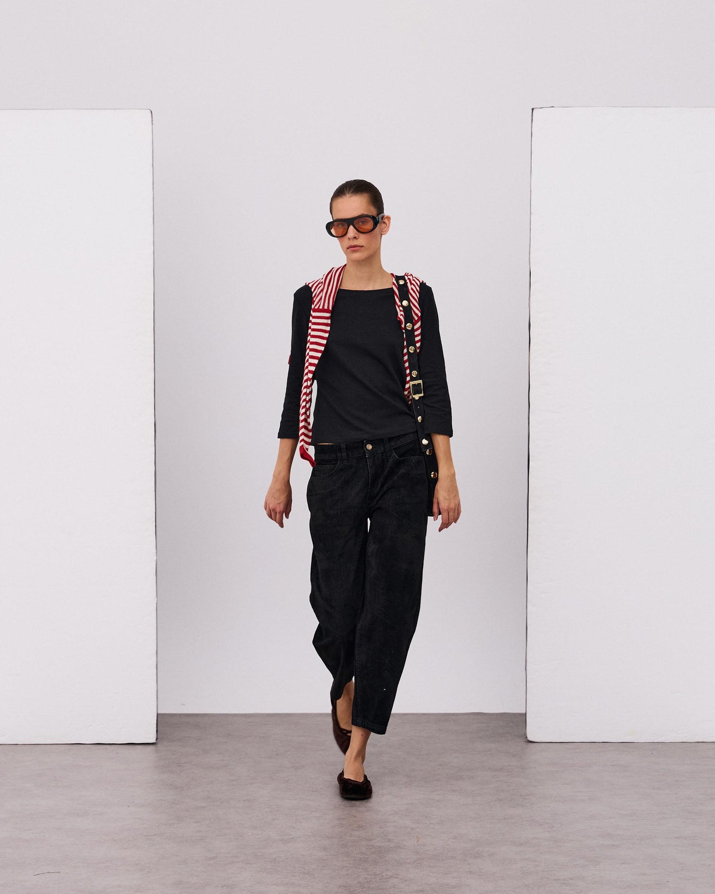 Jeans Balloon Velvetone Negro