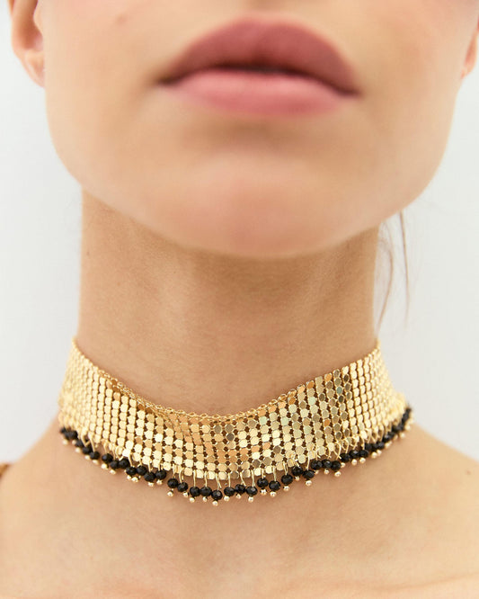 Ball Mesh Gold Choker