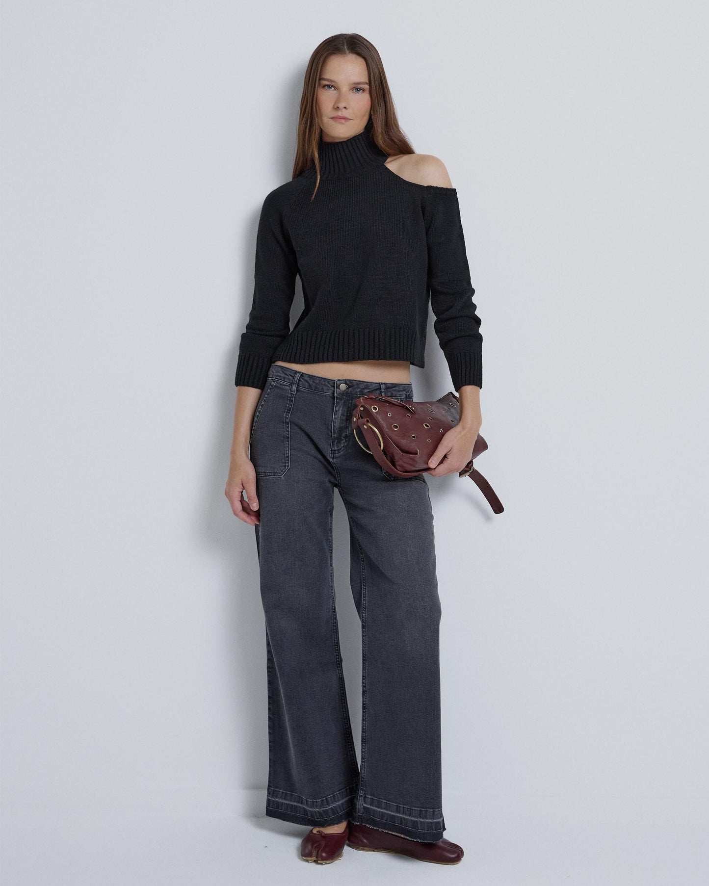 Jersey Manga Asimetrica Negro