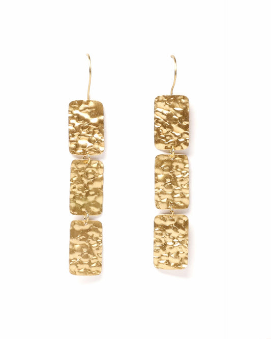 Pendientes Rectangulos Oro