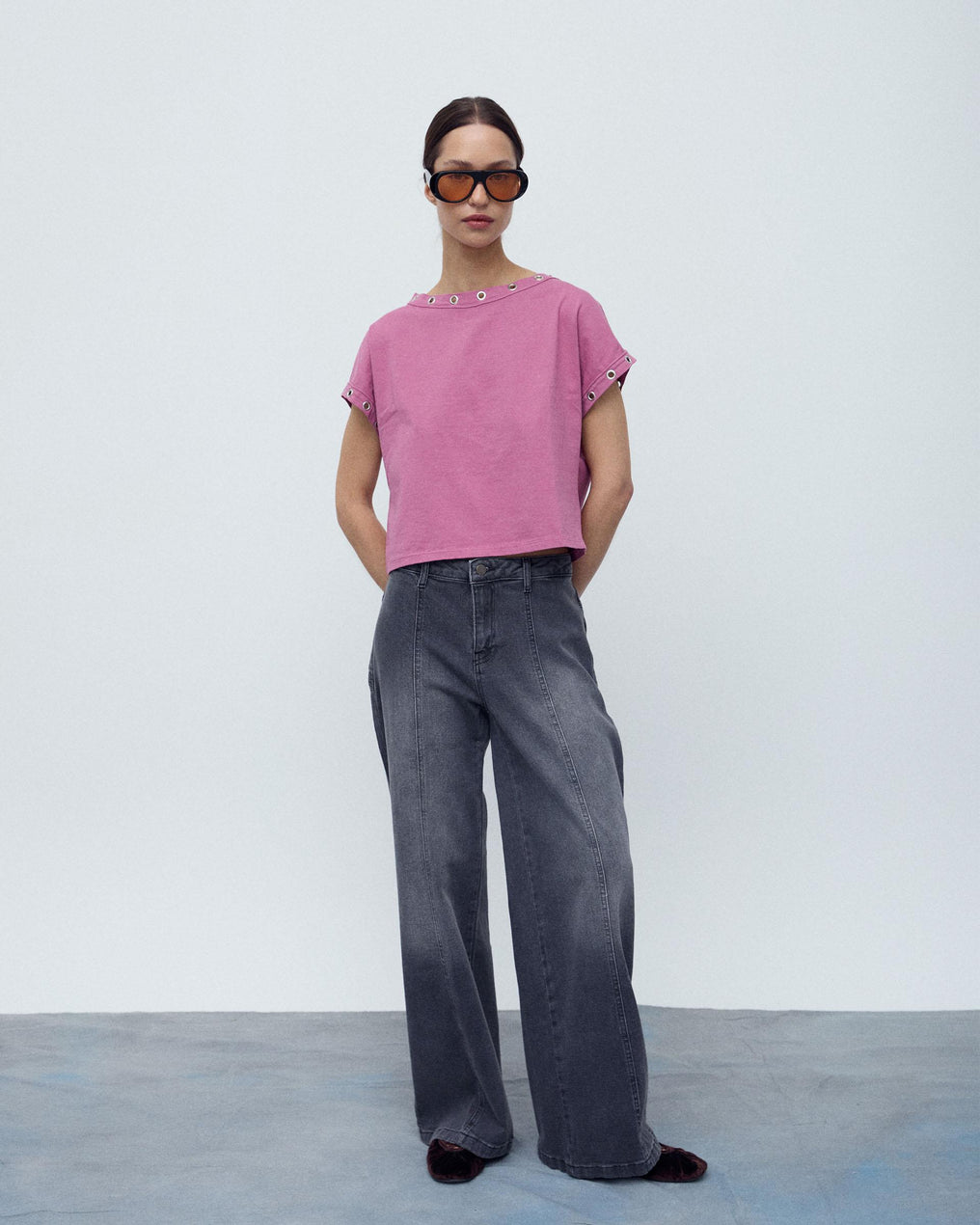 Jeans Estrelas Traseiras Antracite