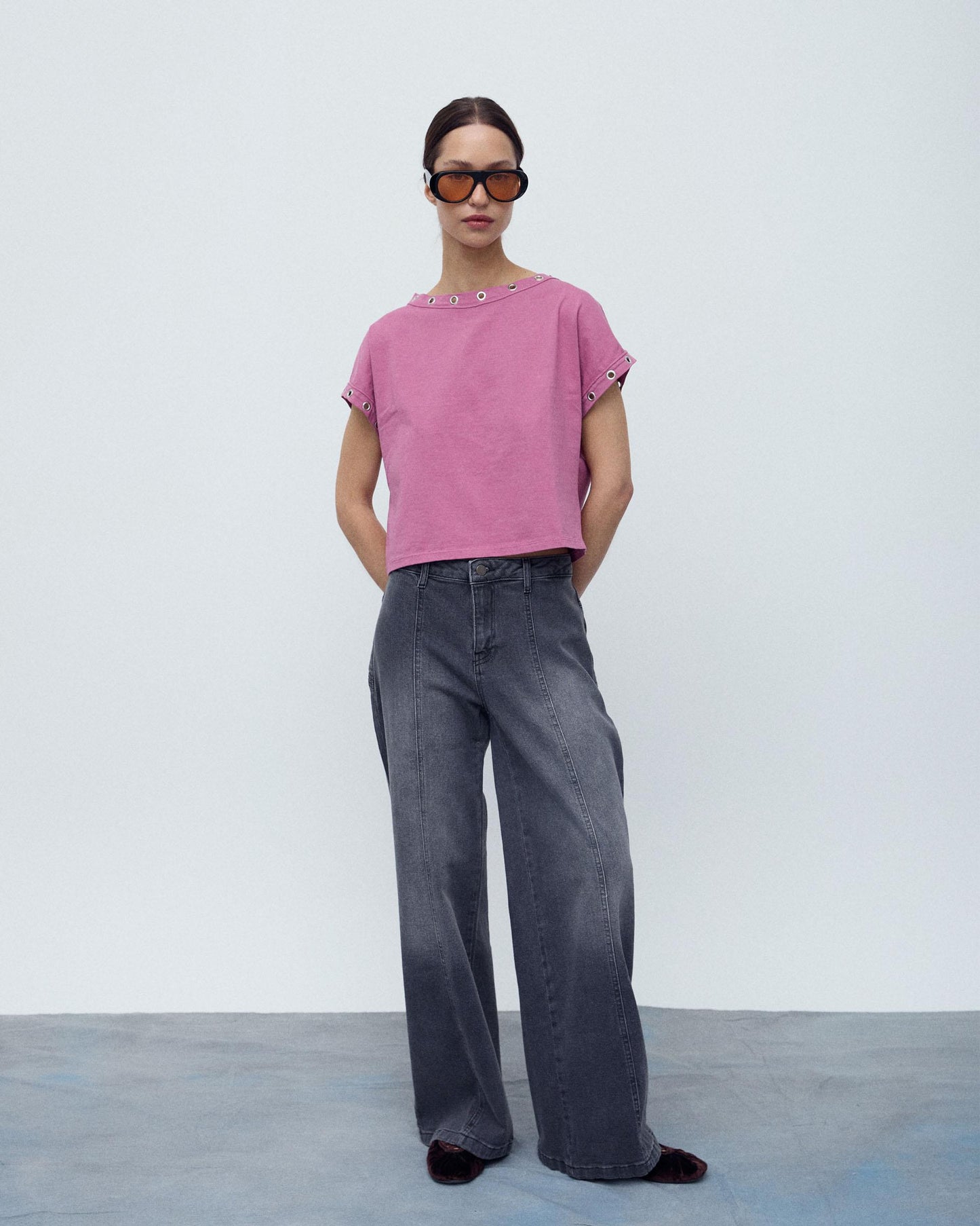 Jeans Estrelas Traseiras Antracite