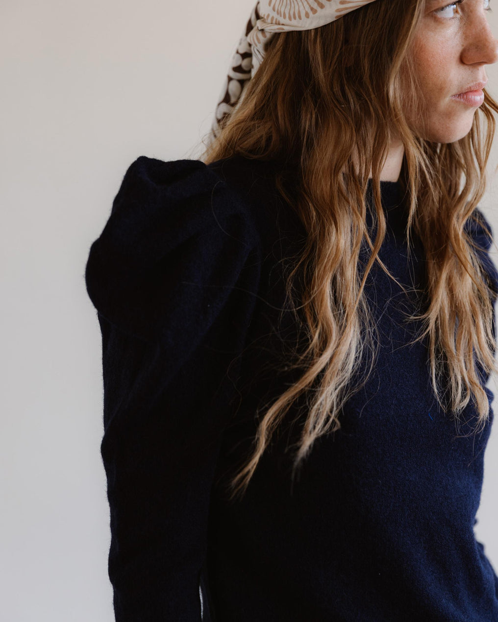 Jersey Manga Abullonada Azul Marino