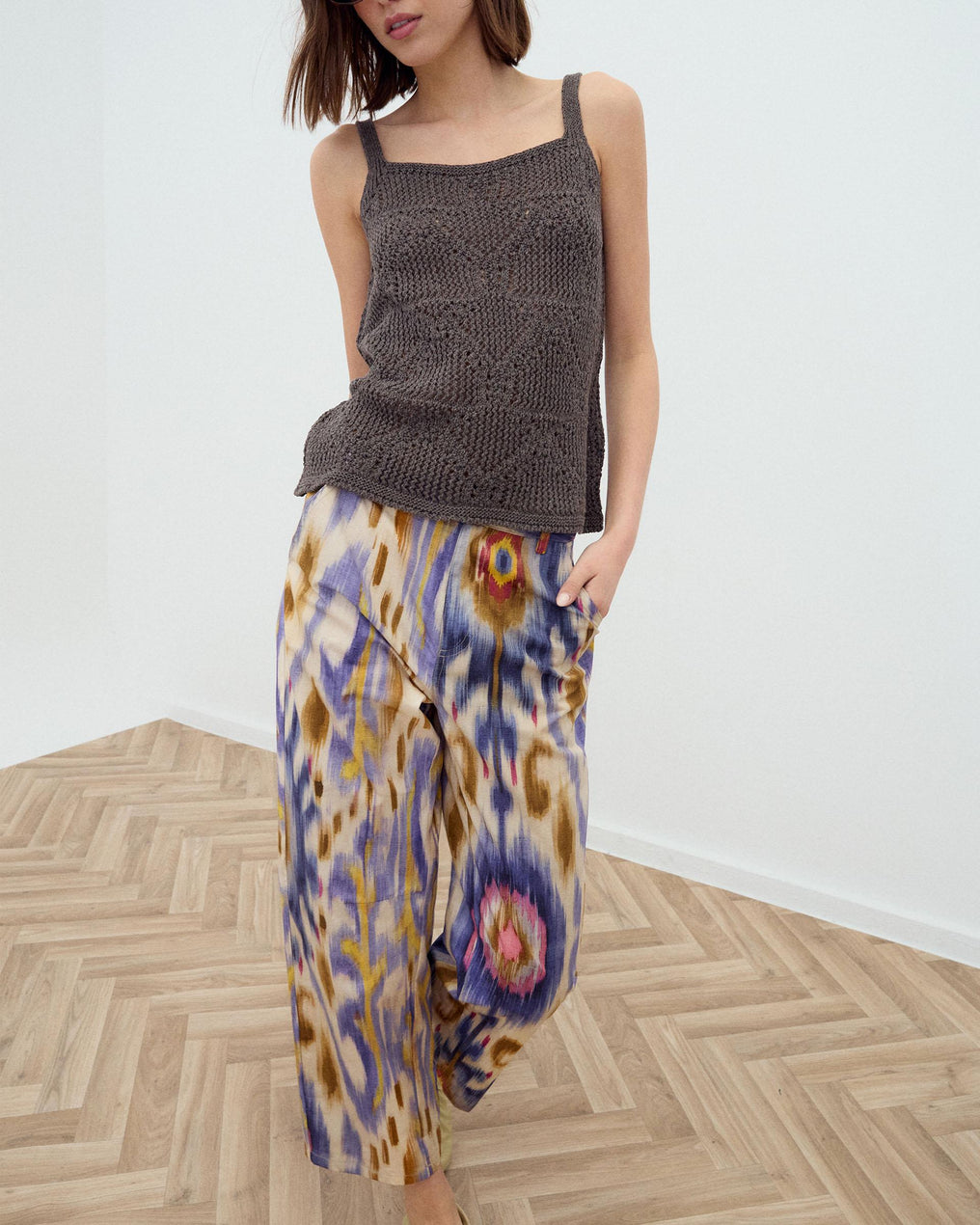 Pantalon Ethnique Tie Dye Multicolore