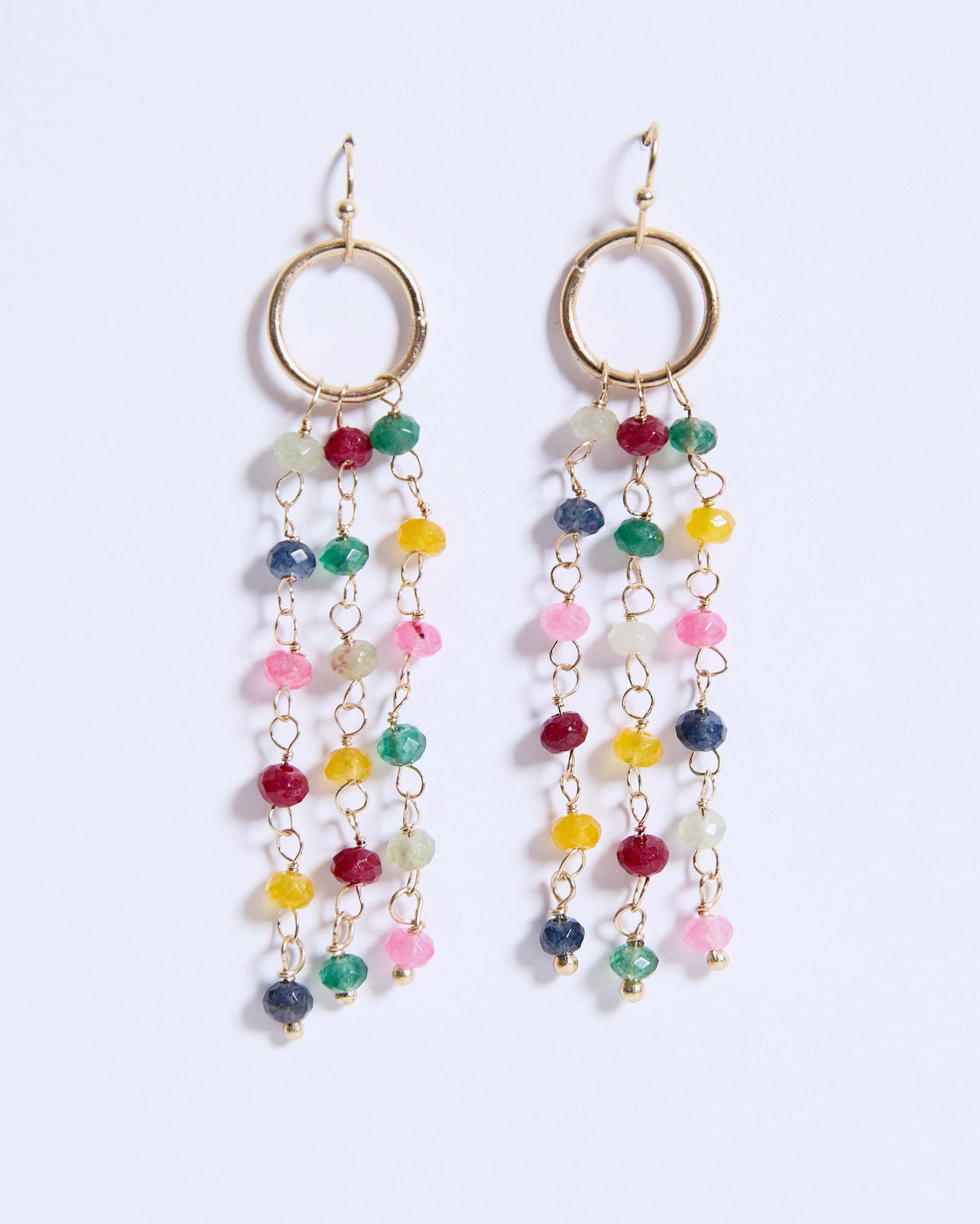 Multicolor Chain Earrings