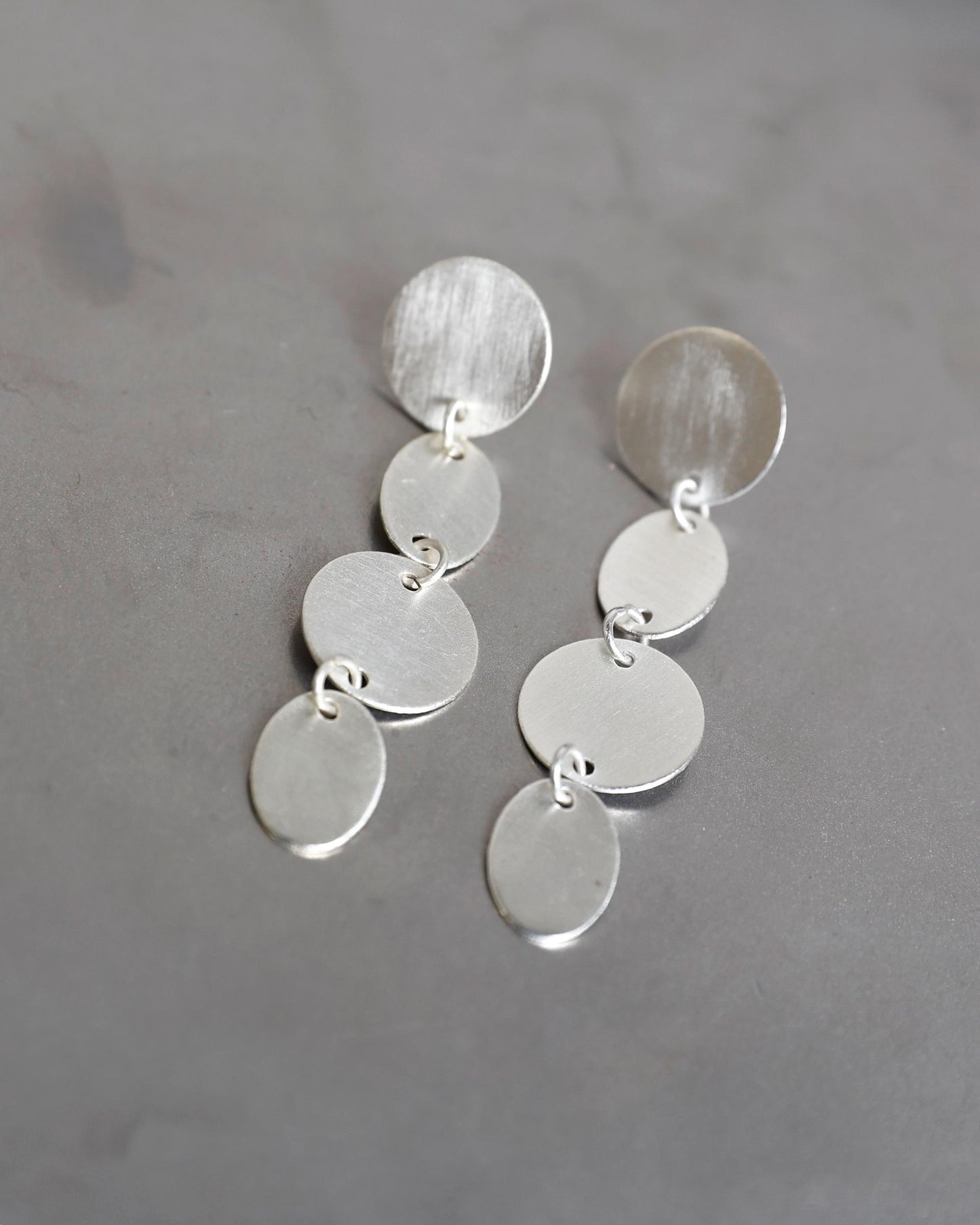 Silver Circle Earrings
