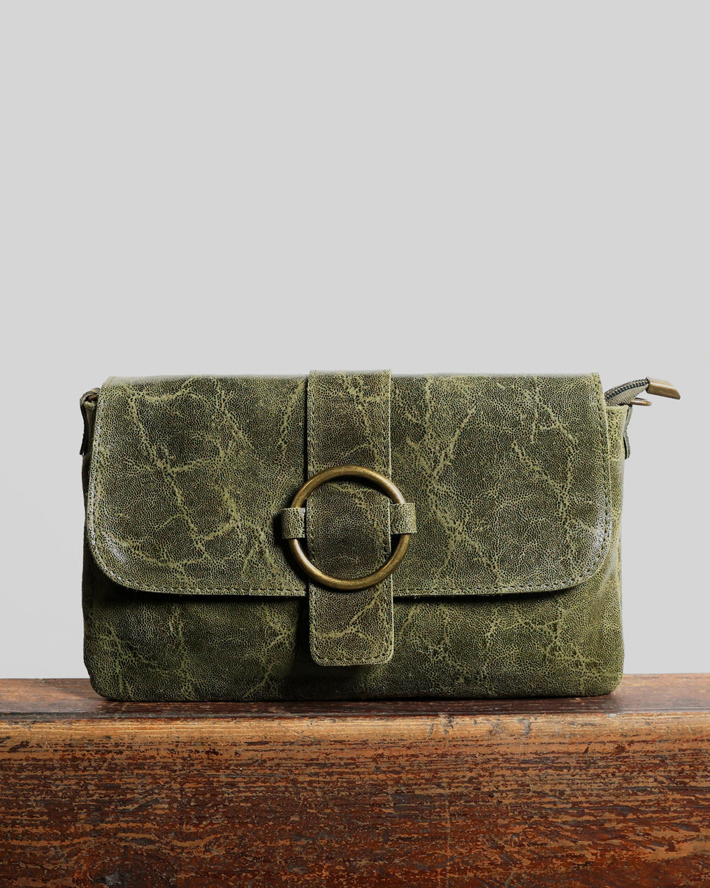 Small Green Buckle Bag