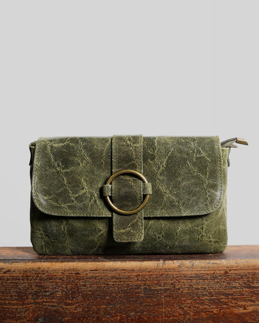 Small Green Buckle Bag