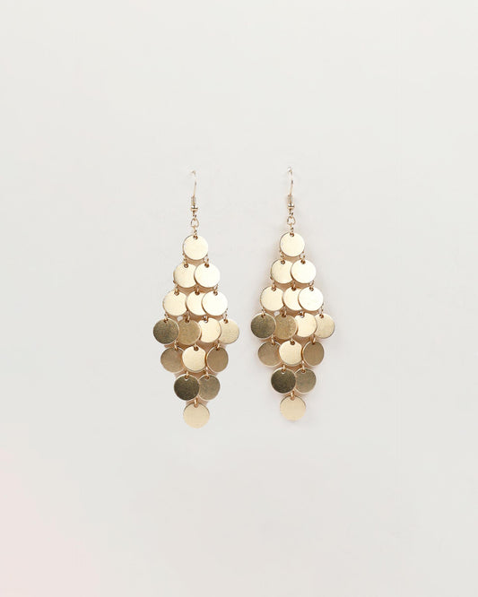 Boucles D'oreille Losanges Cercles Doré