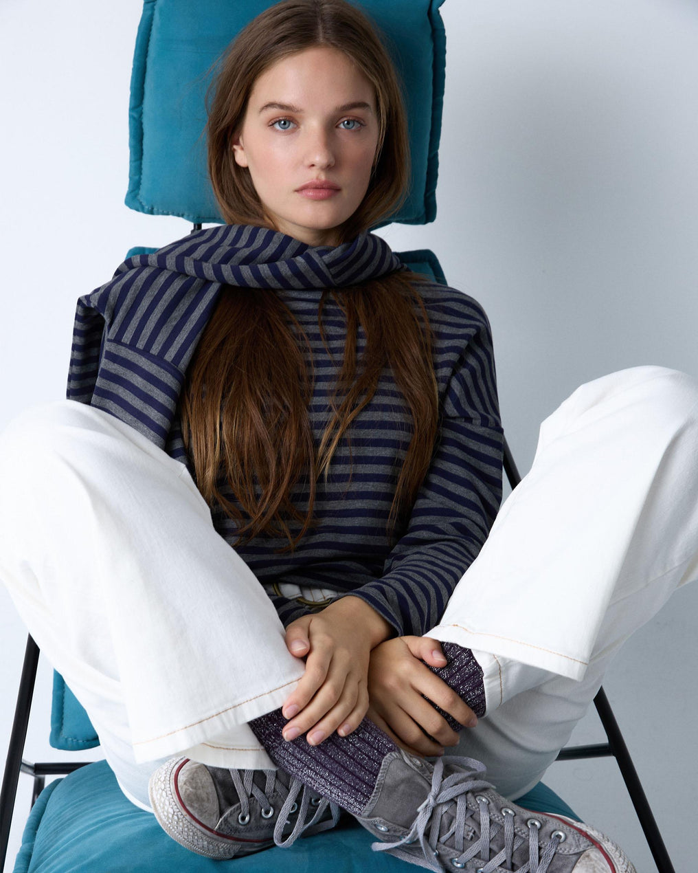 Gray Striped T-shirt