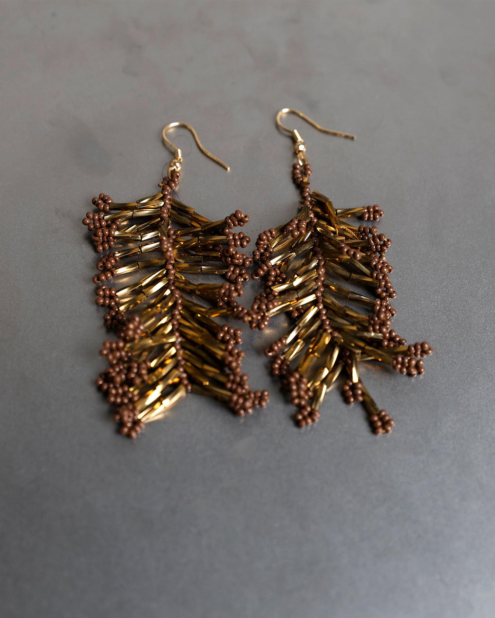 Pendientes Coral Marrón