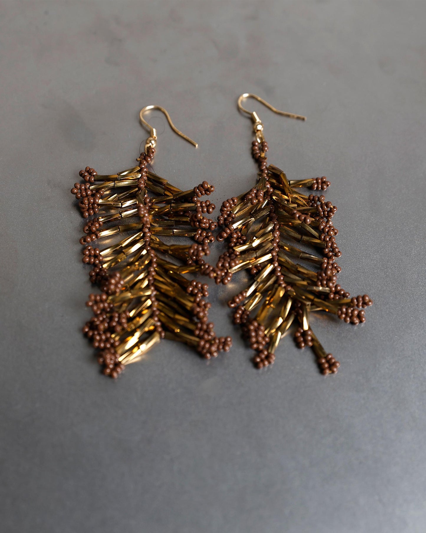 Pendientes Coral Marrón