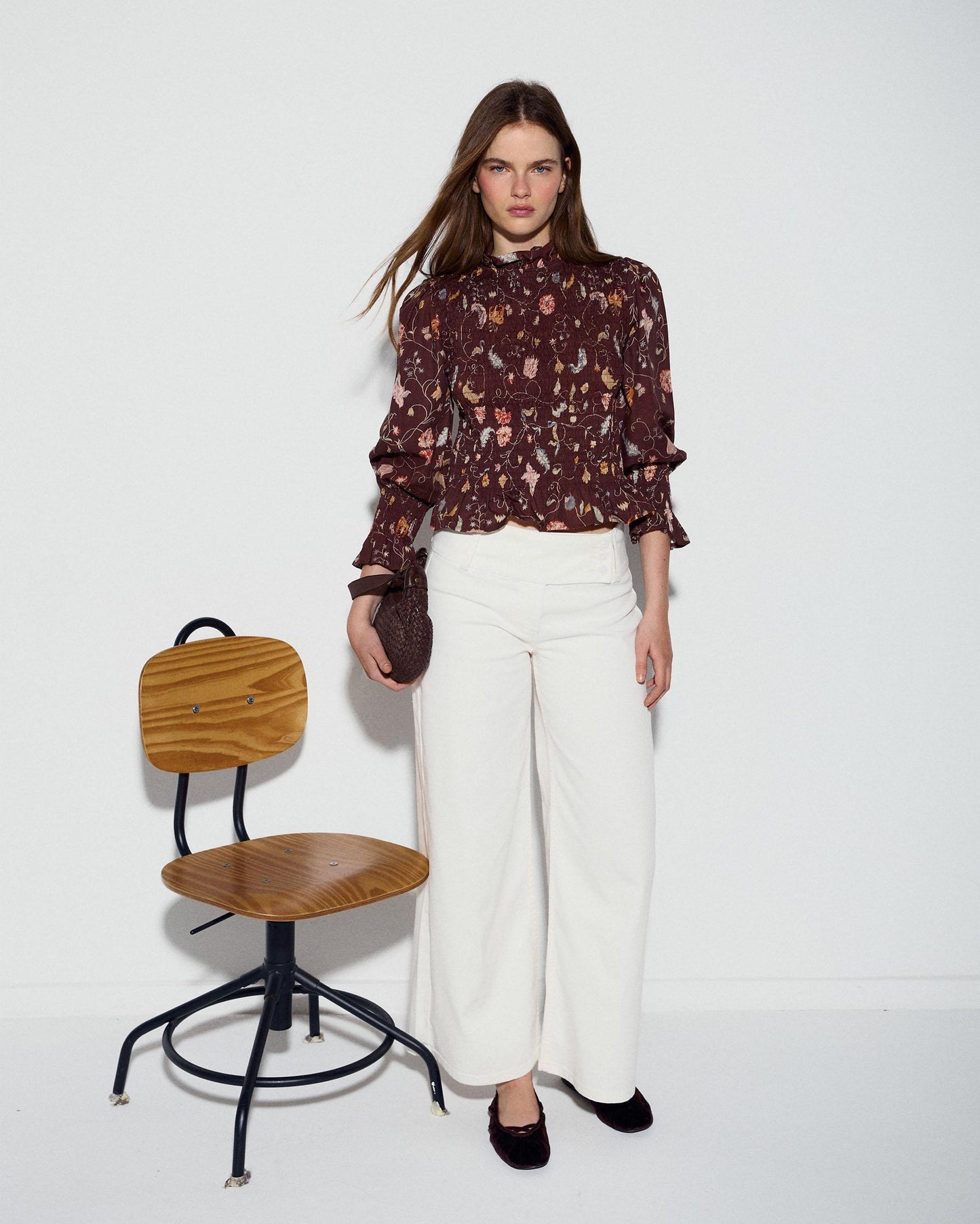 Jeans Triple Cinturilla Blanco