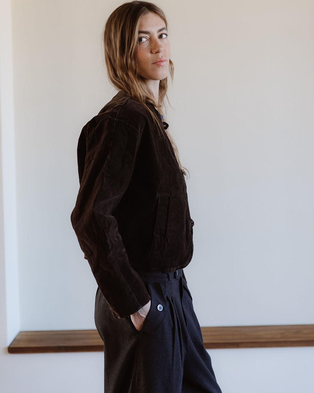 Chaqueta Velvet Marrón