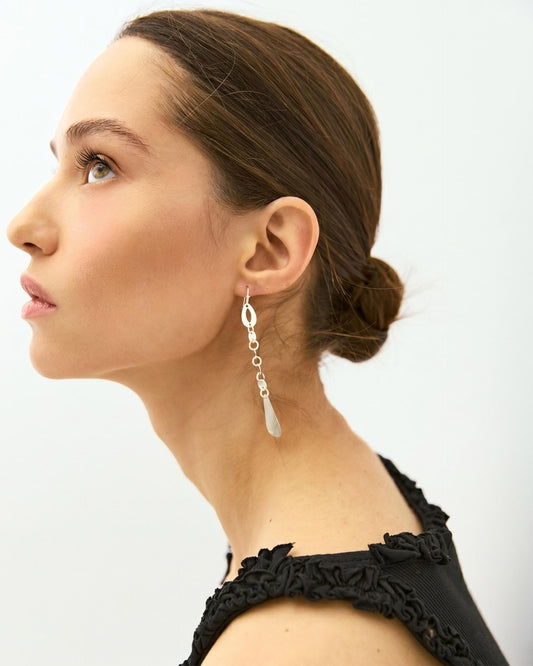 Silver Teardrop Earrings
