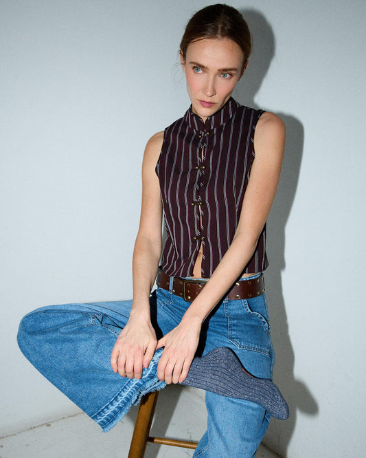 Calcetines Media Caña Lurex Azul Oscuro