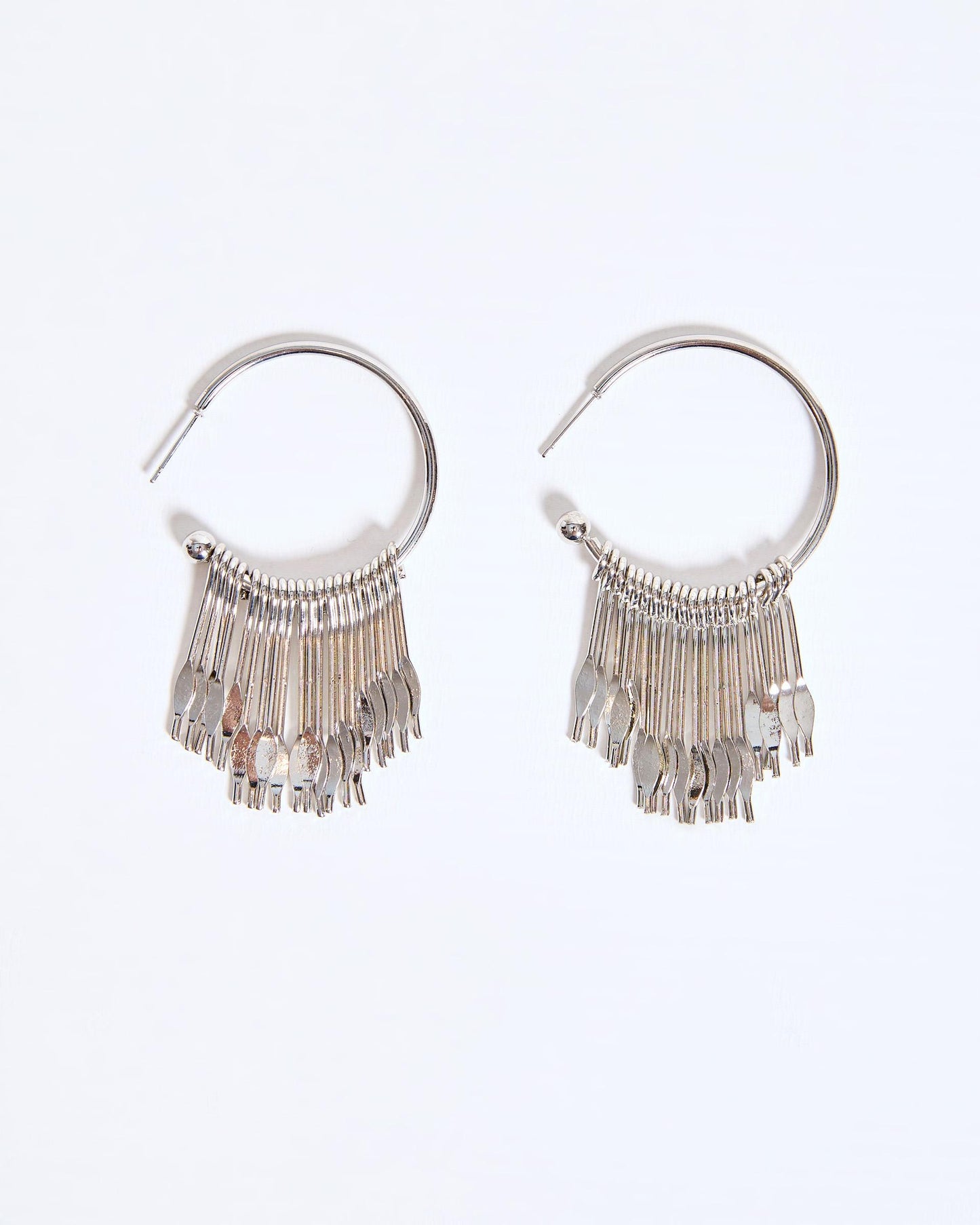 Pendientes Aro Tiras Plata