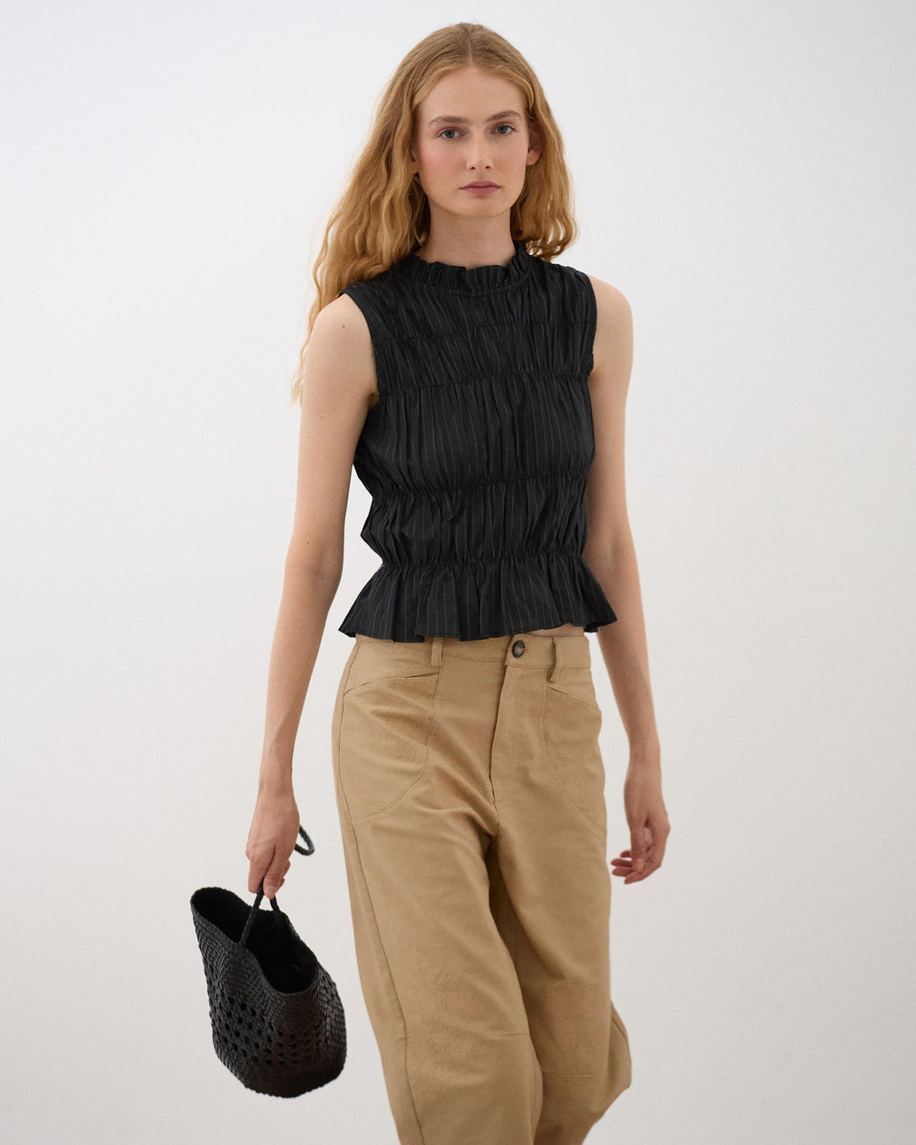 Top Gomas Lurex Negro