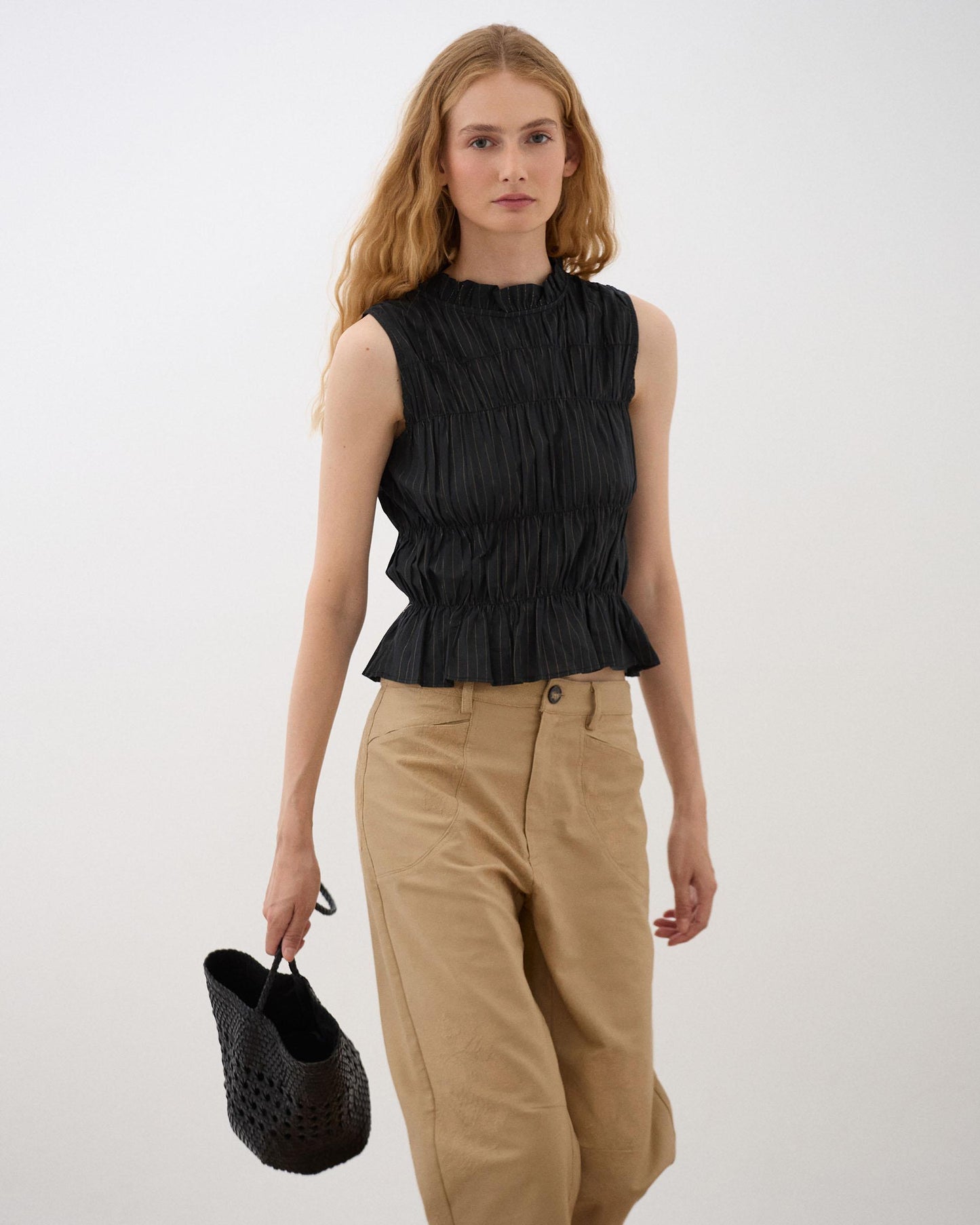 Top Gomas Lurex Negro
