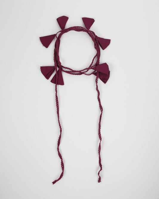 Purple Lace Flower Collar