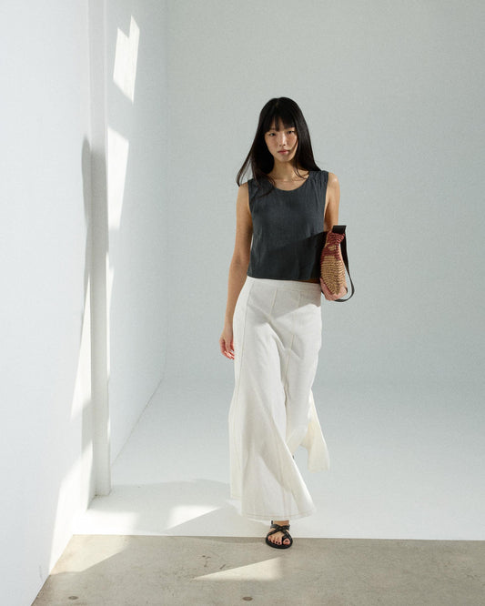 Falda Larga Nervios Blanco