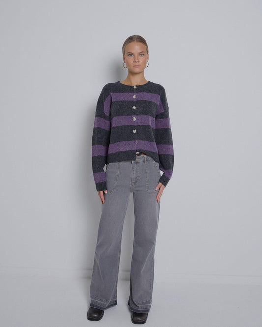 Gray Denim Worker Jeans