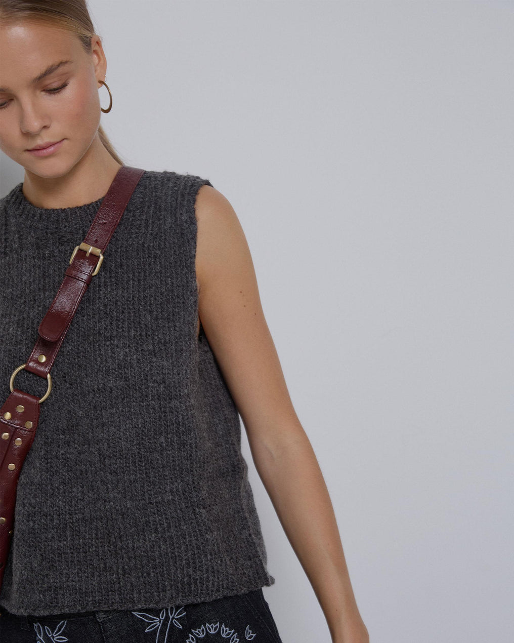 Anthracite Knit Vest