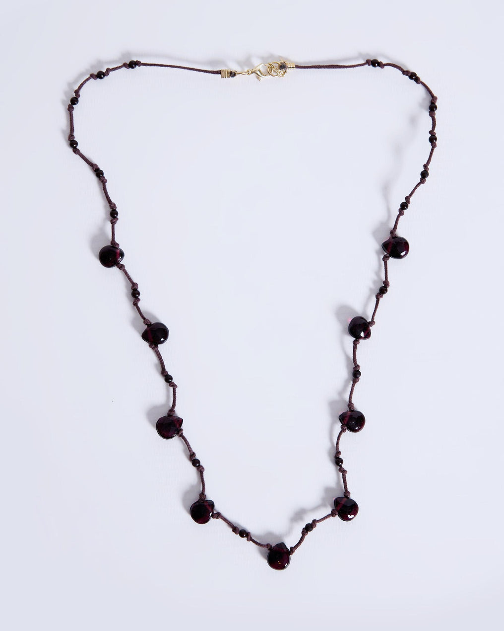 Brown Rope Tears Necklace